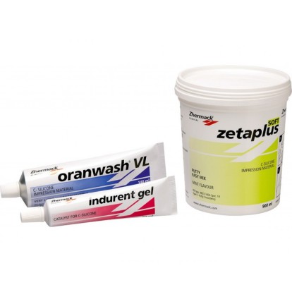 ЗетаПлюс / ZetaPlus Soft (набор) - С-силикон очень сильной вязкости (900мл + 140мл + 60мл), Zhermack / Италия