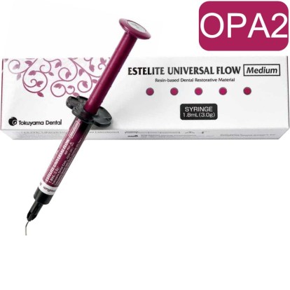 Эстелайт / Estelite Universal Flow Medium (OPA2) - жидкотекучий светоотверждаемый композит (3г), Tokuyama Dental / Япония