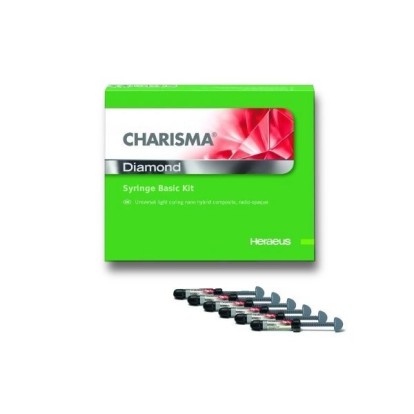 Харизма / Charisma Diamond Basic Kit (набор) - универсальный наногибридный светоотверждаемый композит (6*4г), Heraeus Kulzer / Германия