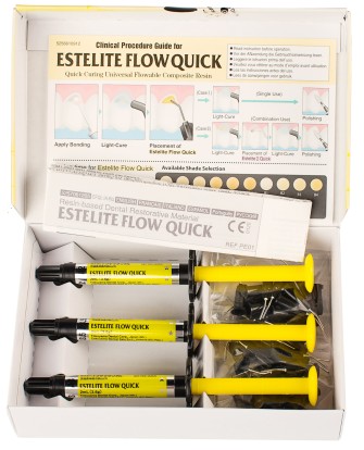 Эстелайт / Estelite Flow Quick (набор) - жидкотекучий светоотверждаемый компози: А2, А3, А3.5 (3шпр*3.6г), Tokuyama Dental / Япония