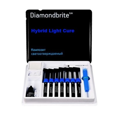 Даймондбрайд / Diamondbrite (набор) - гибридный композит светового отверждения (7шпр*4.5г), Diamondbrite / США