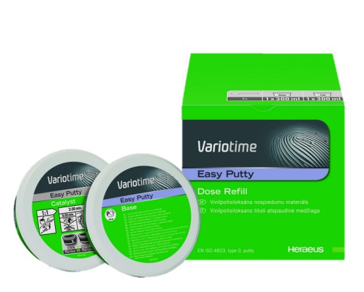 Вариотайм / Variotime) Easy Putty - А - силикон, база для ручного смешивания (2*300мл), Heraeus Kulzer / Германия