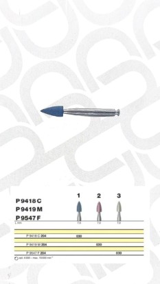 Полировочный бор по керамике 1-я ступень / P 9418 C 204.030, Drendel + Zweiling DIAMANT GmbH, Германия