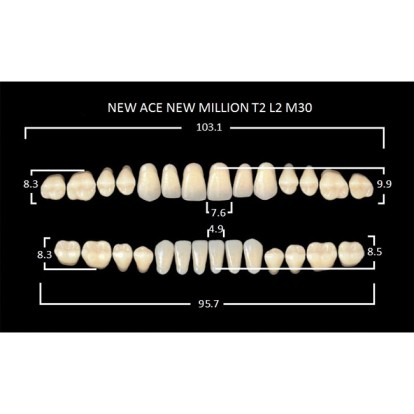 Зубы планка 28 шт MILLION NEW ACE T2/A1