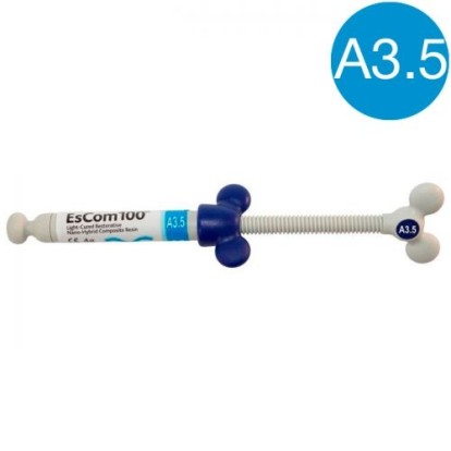 ЭсКом / EsCom 100 (A3.5) - наногибридный светоотверждаемый композит (4г), Spident / Корея