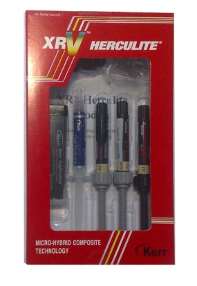 Геркулайт / Herculite Mini Kit (набор) - композитный материал эмаль А2, А3, дентин А3, OptiBond Solo Plus, протравливающий гель, аппликаторы (3шпр*3г), Kerr / Италия