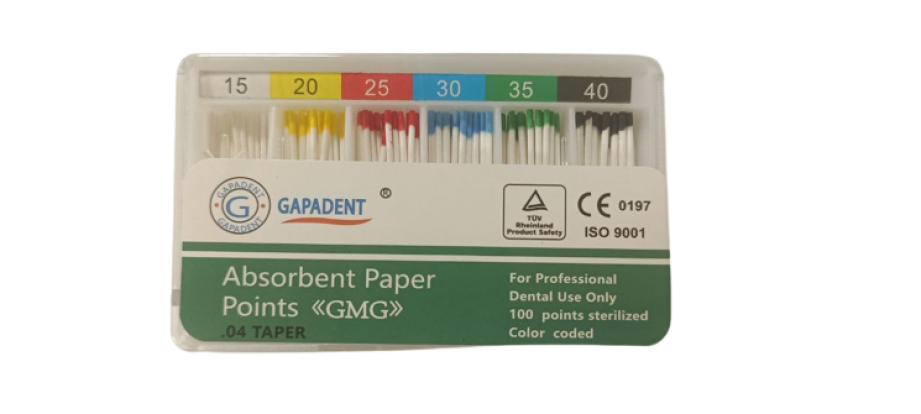 Бумажные штифты GMG 06 №15-40, (100шт), GAPADENT / Китай