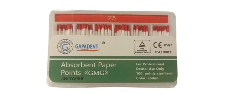 Бумажные штифты GMG 06 №25, (100шт), GAPADENT / Китай