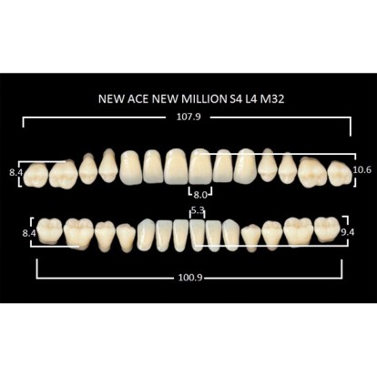 Зубы планка 28 шт MILLION NEW ACE S4/A2