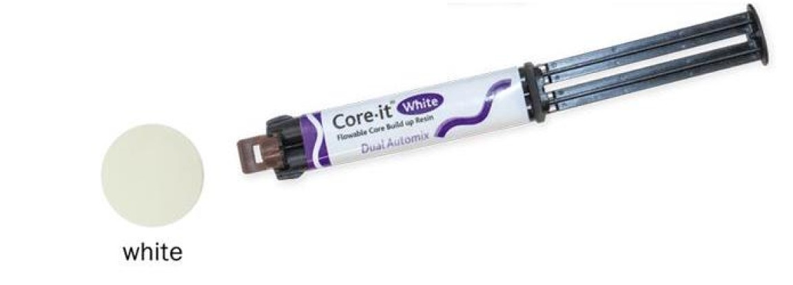 Кор-Ит / Core-It Dual White - (белый) материал композитный фторсодержащий (10г), Spident / Корея